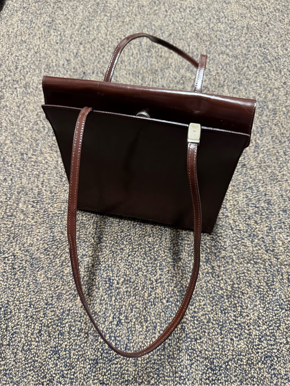 FURLA VINTAGE Women's Brown Top-Handle Tote Bag